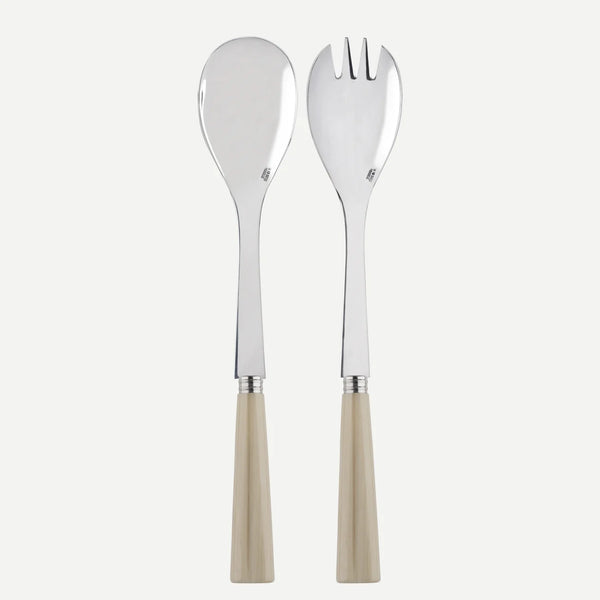 CUTLERY NATURE - SALAD SET (FAUX HORN)
