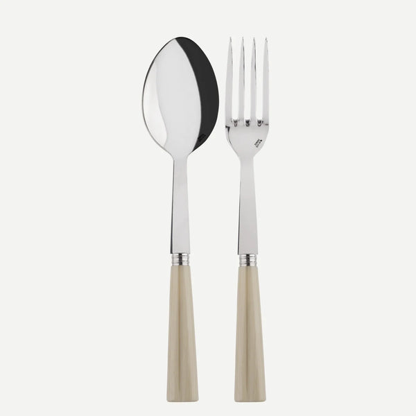 CUTLERY NATURE - SERVING SET (FAUX HORN)