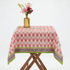 NAPPE EN LIN VERANDA MAGENTA ROSE -  180x350cm