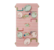 NAPPE EN LIN VERANDA MAGENTA ROSE -  180x350cm