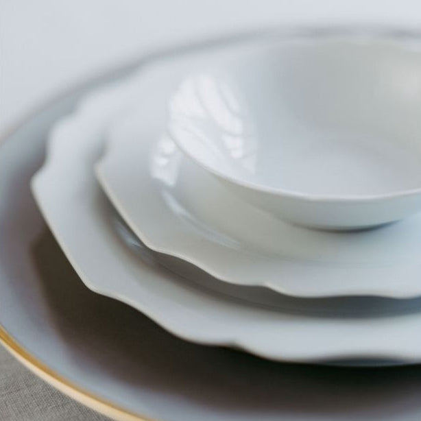 ASSIETTE PLATE BELVEDERE BLANCHE