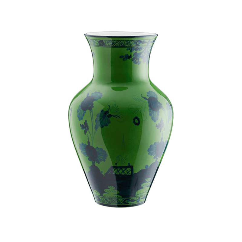 GRAND VASE MING ORIENTE ITALIANO MALACHITE