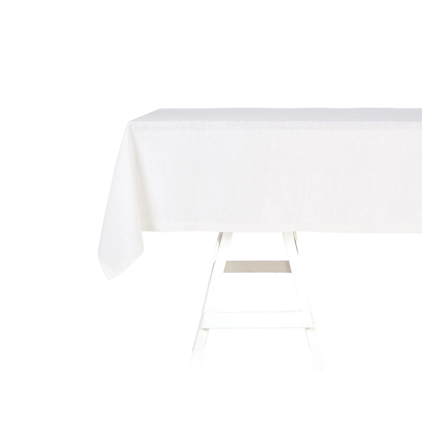POLYLIN WASHED TABLECLOTH - OPTIC WHITE - 180x350cm