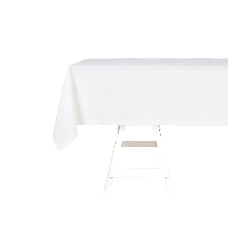 POLYLIN WASHED TABLECLOTH - OPTIC WHITE - 180x350cm