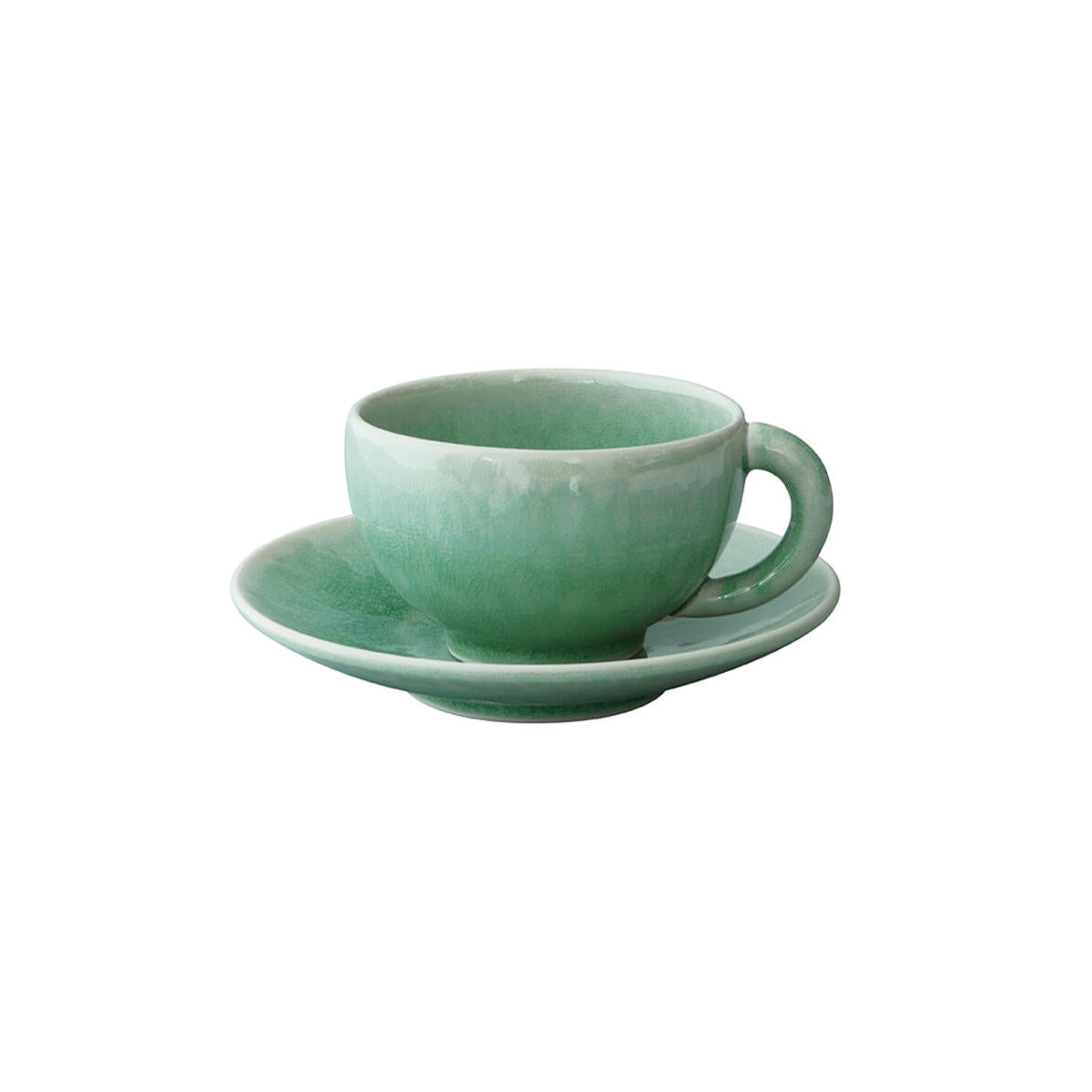 CUP & SAUCER M TOURRON JADE - SET OF 4