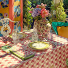 NAPPE EN LIN VERANDA MAGENTA ROSE -  180x350cm