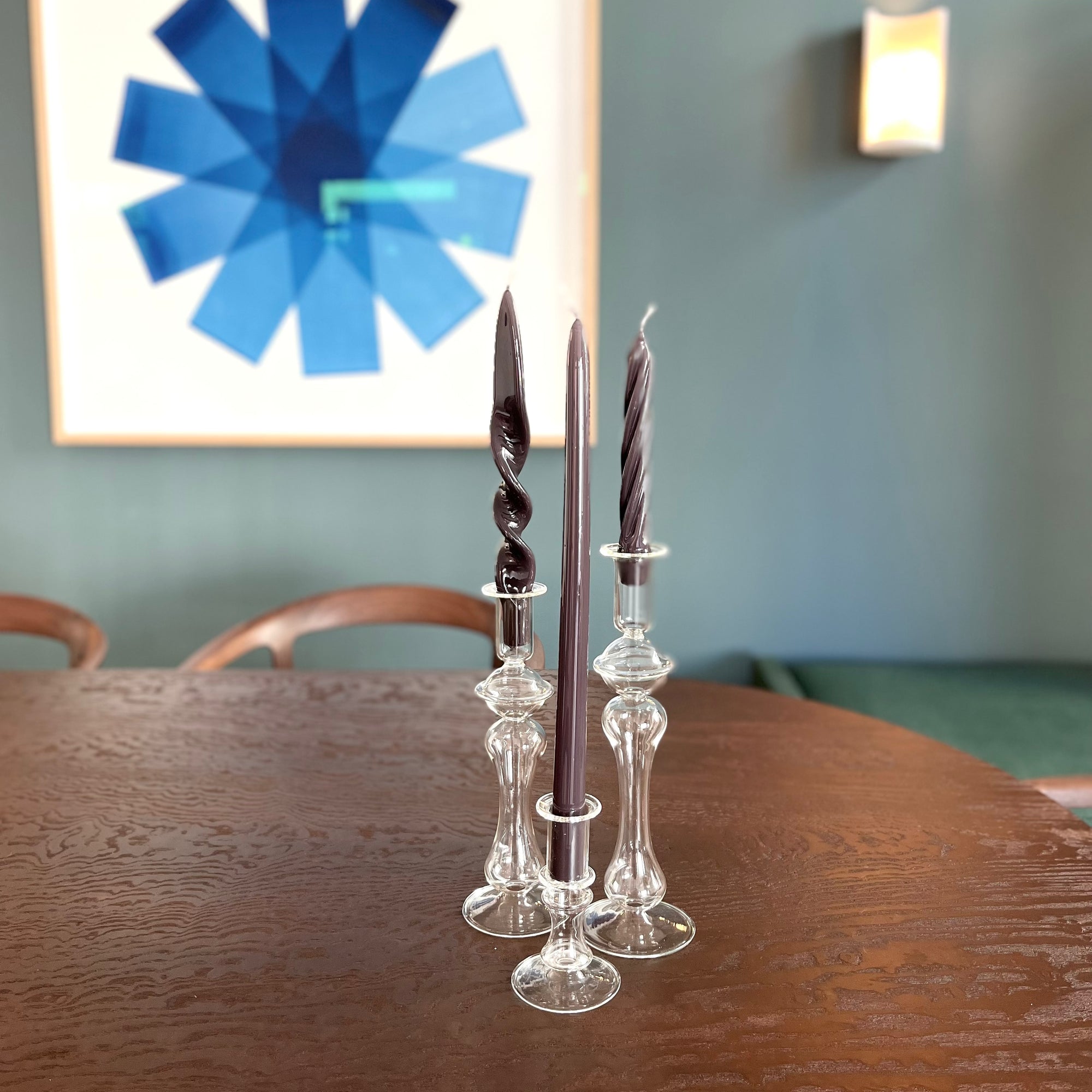 TRIO OF SIMPLE CANDLE HOLDERS