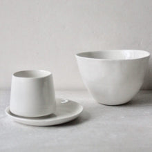 TASSE ET SOUCOUPE SIMPLE BLANCHE - LOT DE 4