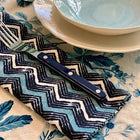 SERVIETTE LAHERIA BLEU - LOT DE 4