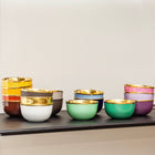 BOL À CHAMPAGNE BELVEDERE VERT CLAIR ET OR