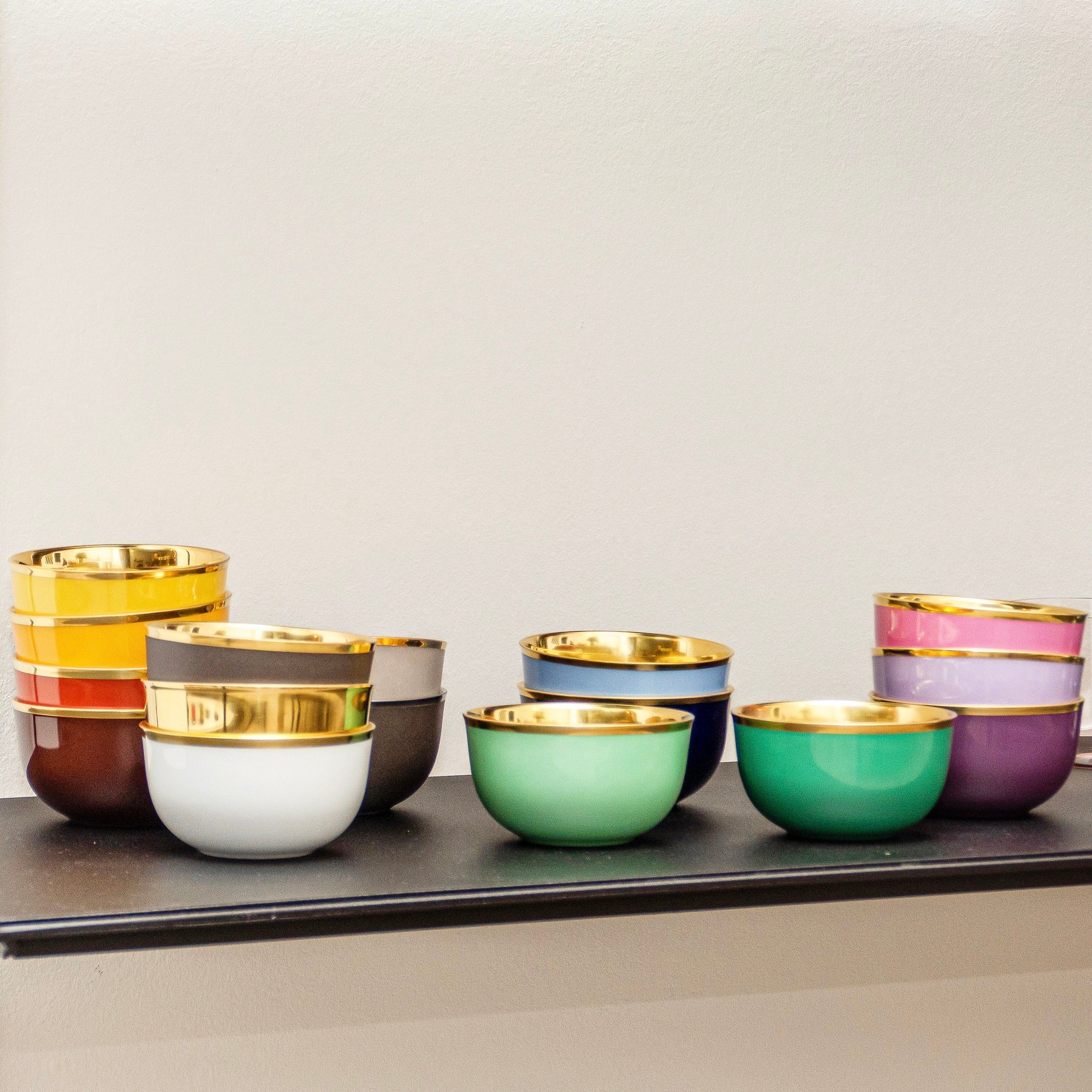 BOL À CHAMPAGNE BELVEDERE VERT CLAIR ET OR