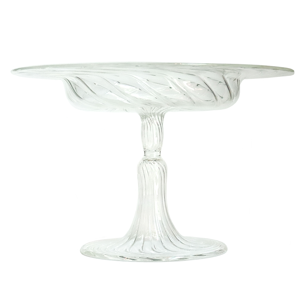 STRIPED CAKE STAND MEDIUM