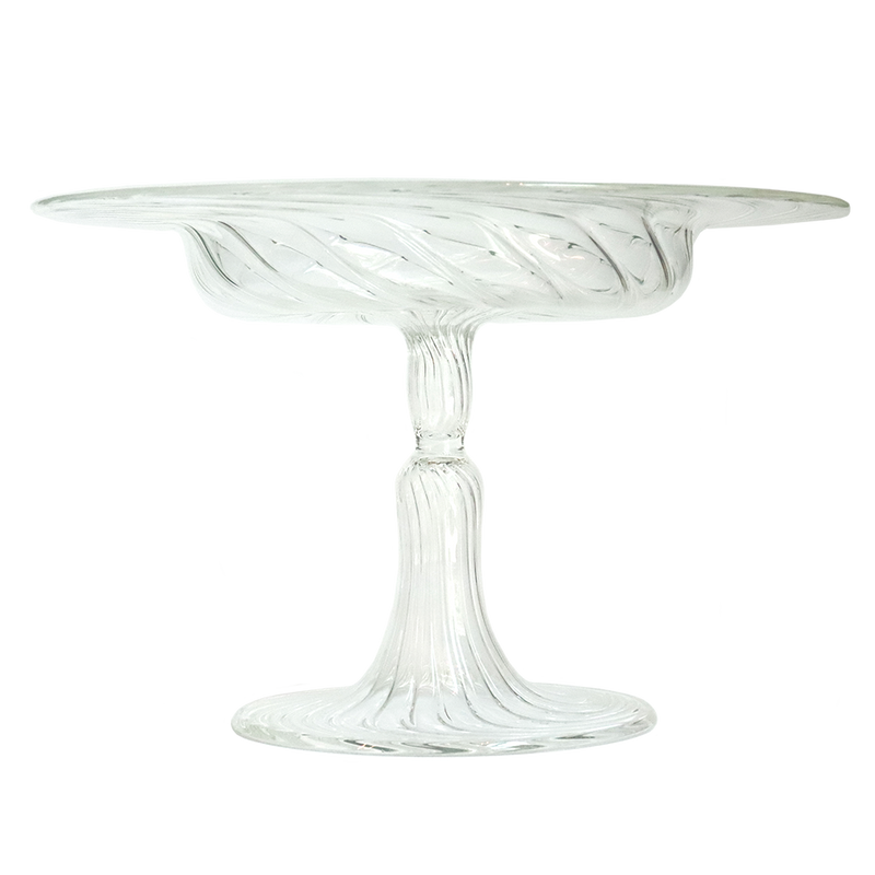 STRIPED CAKE STAND MEDIUM