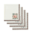 SERVIETTE ASTER AQUA - LOT DE 4
