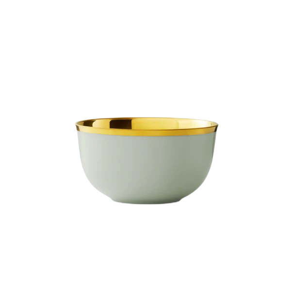 BOL À CHAMPAGNE BELVEDERE CÉLADON ET OR