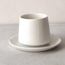 TASSE ET SOUCOUPE SIMPLE BLANCHE - LOT DE 4
