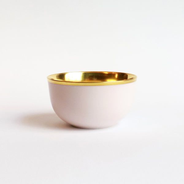 CHAMPAGNE BOWL BELVEDERE POWDER PINK AND GOLD