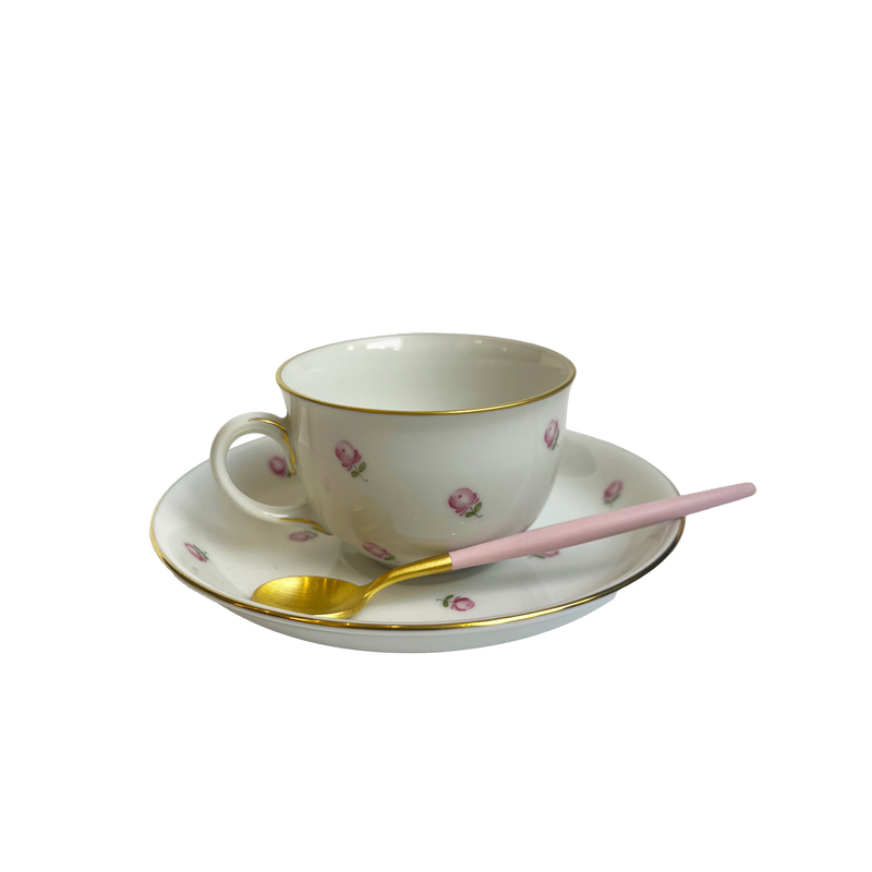 TASSE À ESPRESSO PETITES ROSES ÉPARSÉES - LOT DE 2