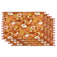 PLACEMAT LULU ORANGE - SET OF 4