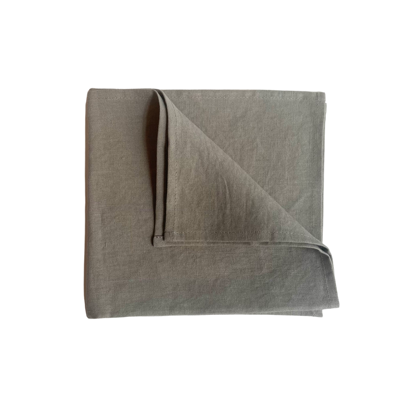 SERVIETTES SKYE ARGENTÉE - LOT DE 4